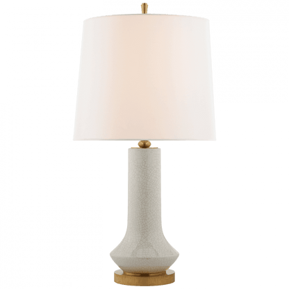 Visual Comfort Signature Luisa Large Table Lamp White Crackle