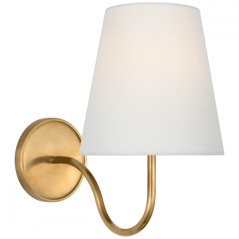 Visual Comfort Signature Lyndsie Small Wall Sconce Hand-Rubbed Antique Brass