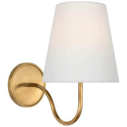 Visual Comfort Signature Lyndsie Small Wall Sconce Hand-Rubbed Antique Brass