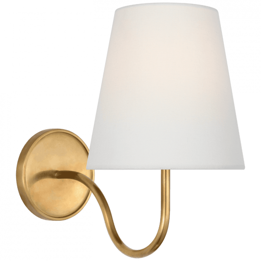 Visual Comfort Signature Lyndsie Small Wall Sconce Hand-Rubbed Antique Brass