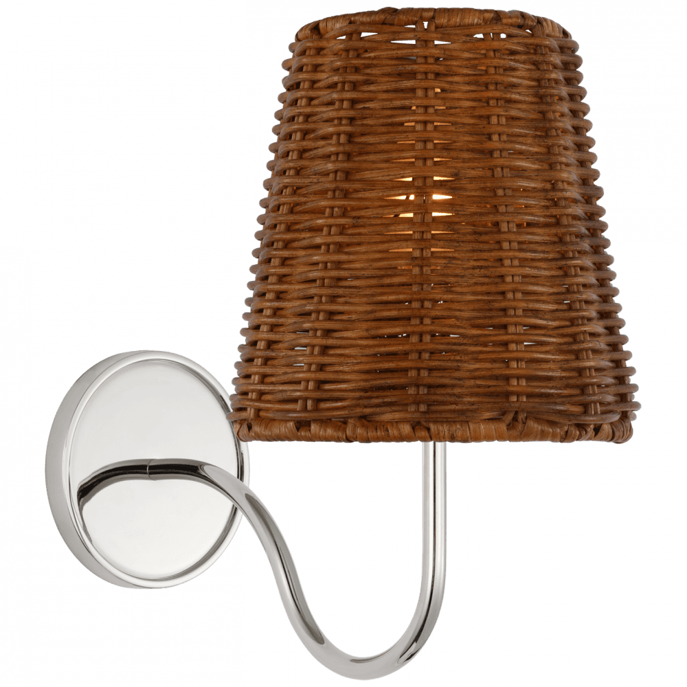 Visual Comfort Signature Lyndsie Small Wall Sconce Polished Nickel