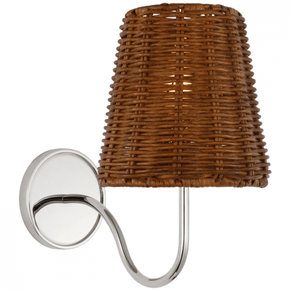 Visual Comfort Signature Lyndsie Small Wall Sconce Polished Nickel