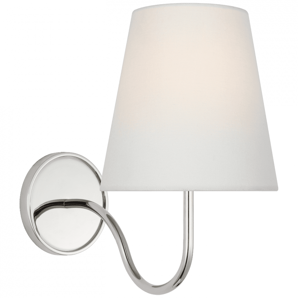 Visual Comfort Signature Lyndsie Small Wall Sconce Polished Nickel