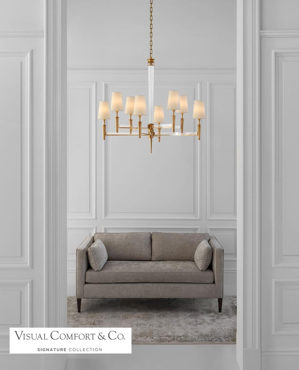 Visual Comfort & Co. Signature Collection Lyra Two Tier Chandelier