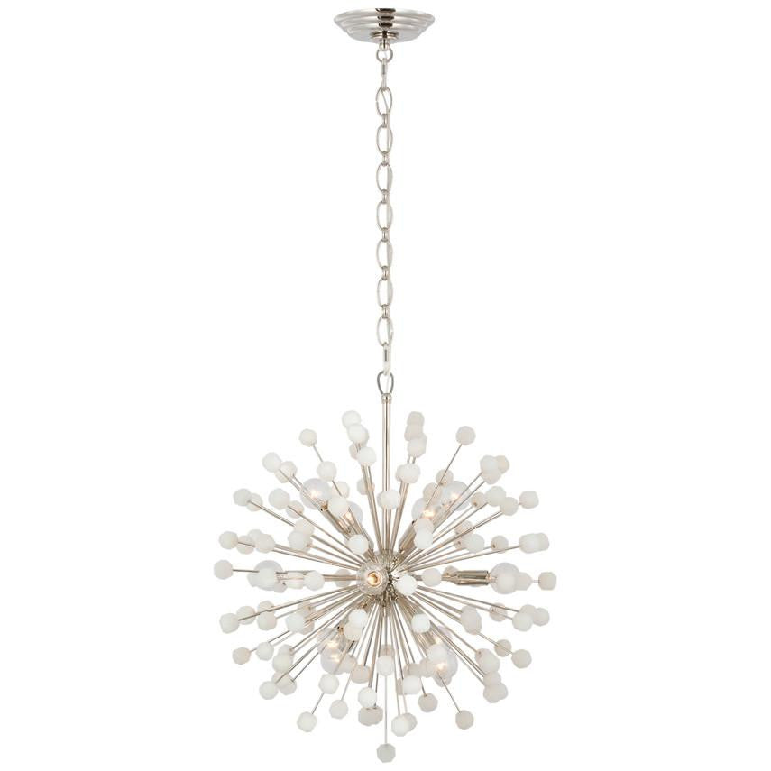 Visual Comfort Signature Lys 21 Polished Nickel and Alabaster