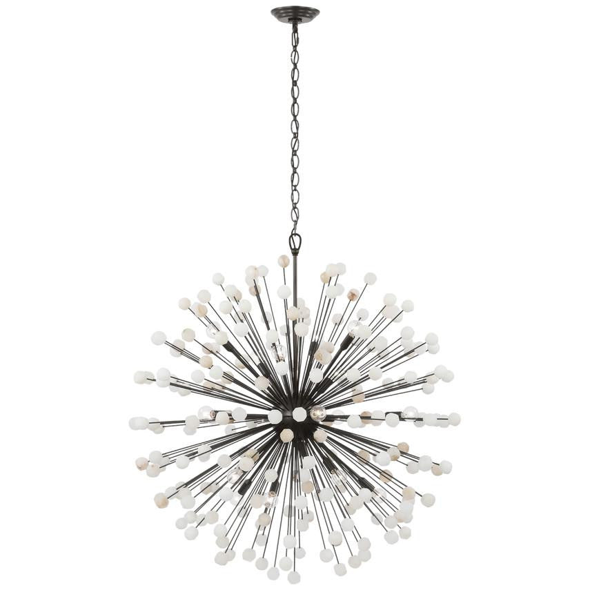 Visual Comfort Signature Lys 41 Bronze and Alabaster
