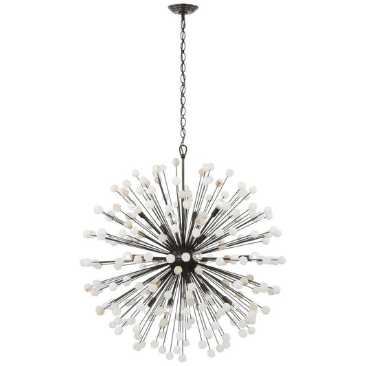 Visual Comfort Signature Lys 41 Bronze and Alabaster