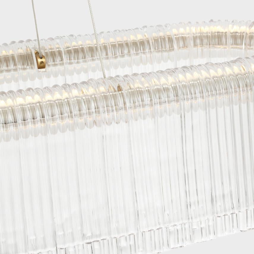 Visual Comfort & Co. Signature Collection Maderno 55" Linear Chandelier, Visual Comfort & Co. Signature Collection IKF 5912HAB-CG N1W5Y