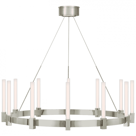 Visual Comfort Signature Mafra Large Chandelier Polished Nickel