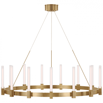 Visual Comfort Signature Mafra XL Chandelier Hand-Rubbed Antique Brass