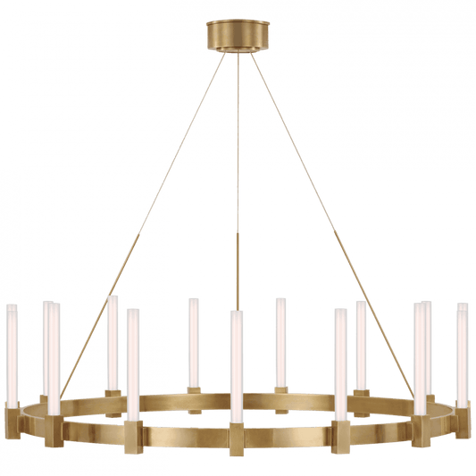 Visual Comfort Signature Mafra XL Chandelier Hand-Rubbed Antique Brass
