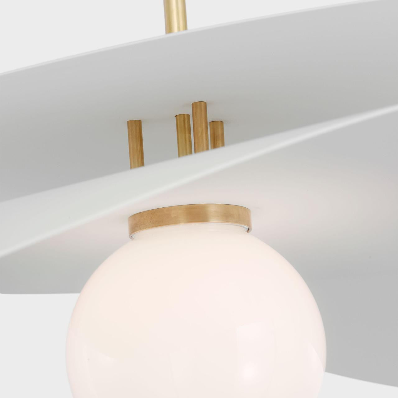 Visual Comfort & Co. Signature Collection Mahalo 32" Tiered Pendant, Visual Comfort & Co. Signature Collection WS 5050HAB/WHT-WG D98PP