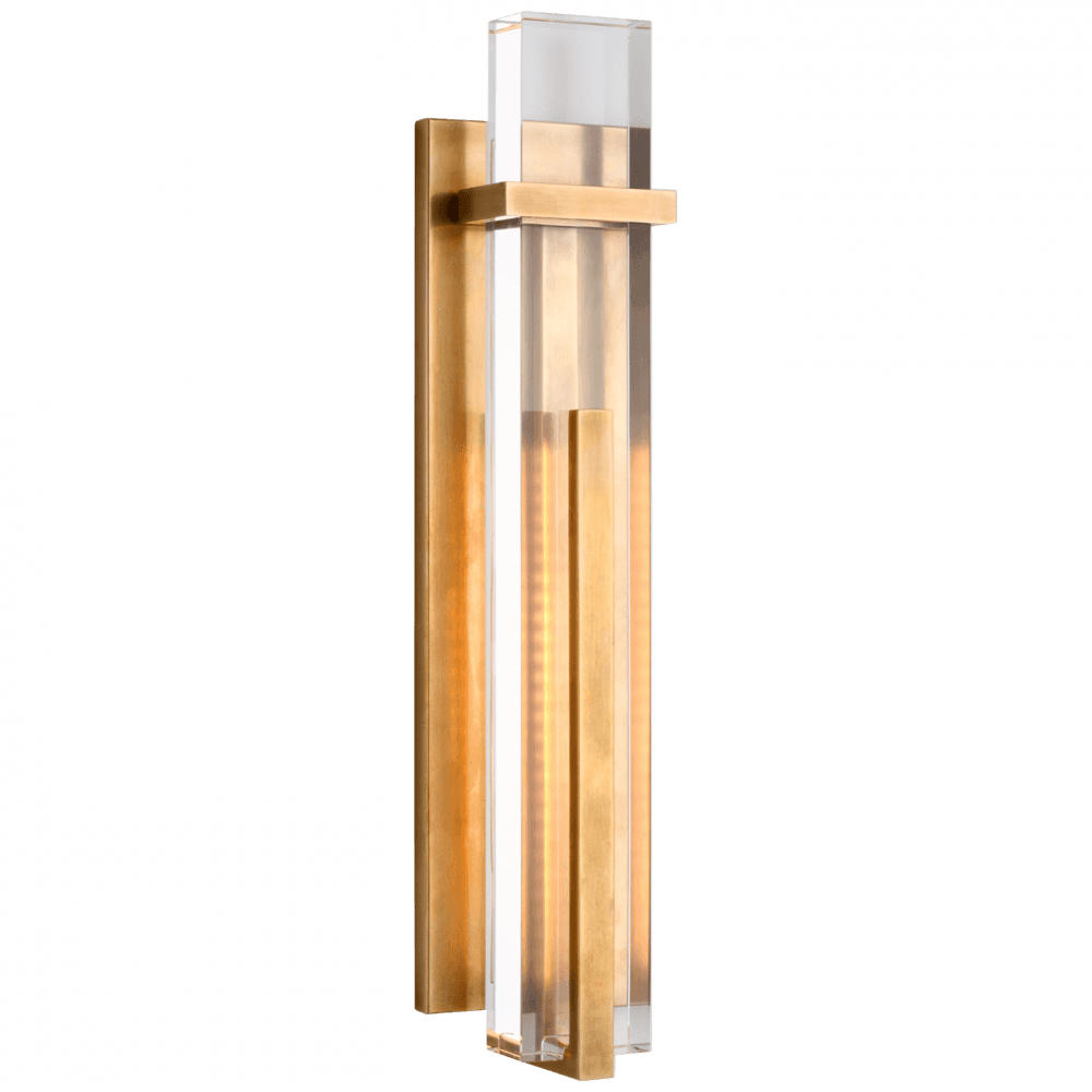 Visual Comfort Signature Malik Large Wall Sconce Hand-Rubbed Antique Brass