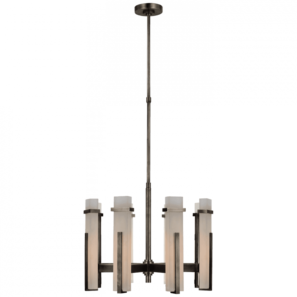 Visual Comfort Signature Malik Medium Chandelier Bronze
