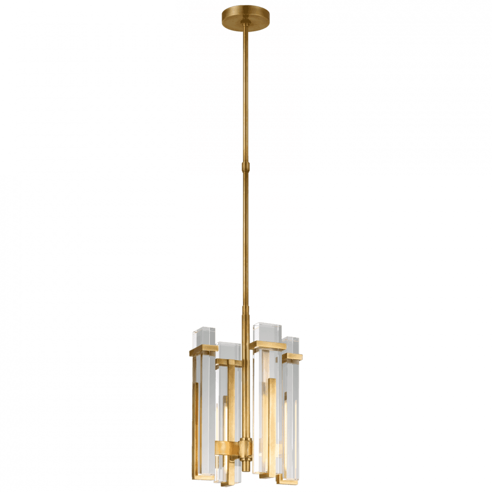 Visual Comfort Signature Malik Small Chandelier Polished Nickel