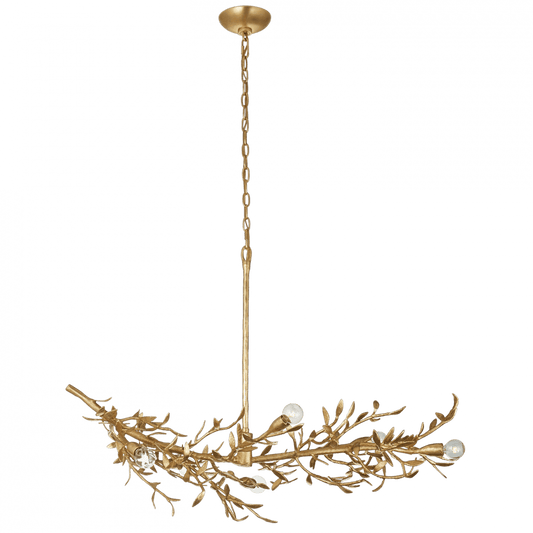 Visual Comfort Signature Mandeville Linear Chandelier Plaster White