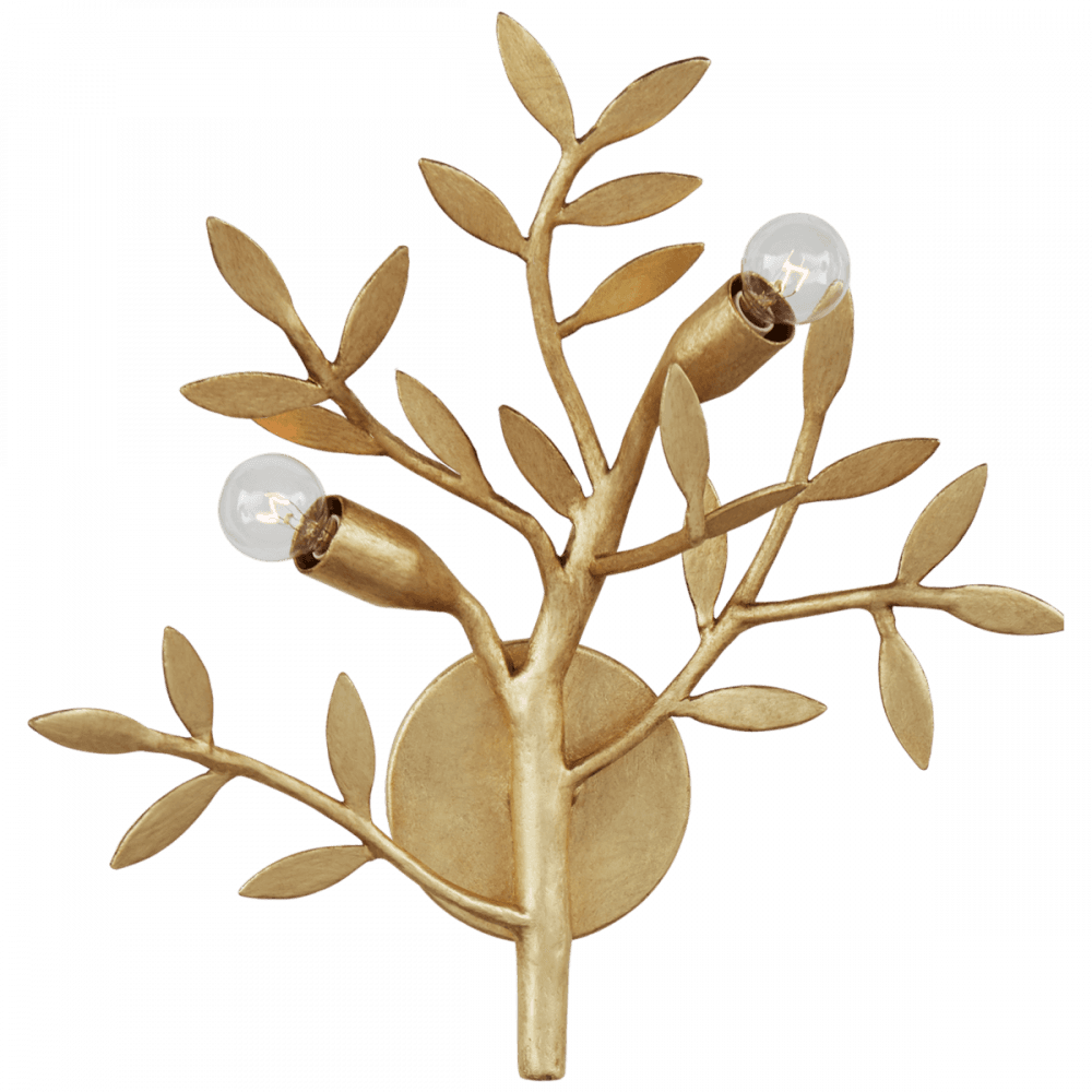 Visual Comfort Signature Mandeville Wall Sconce Antique Gold Leaf