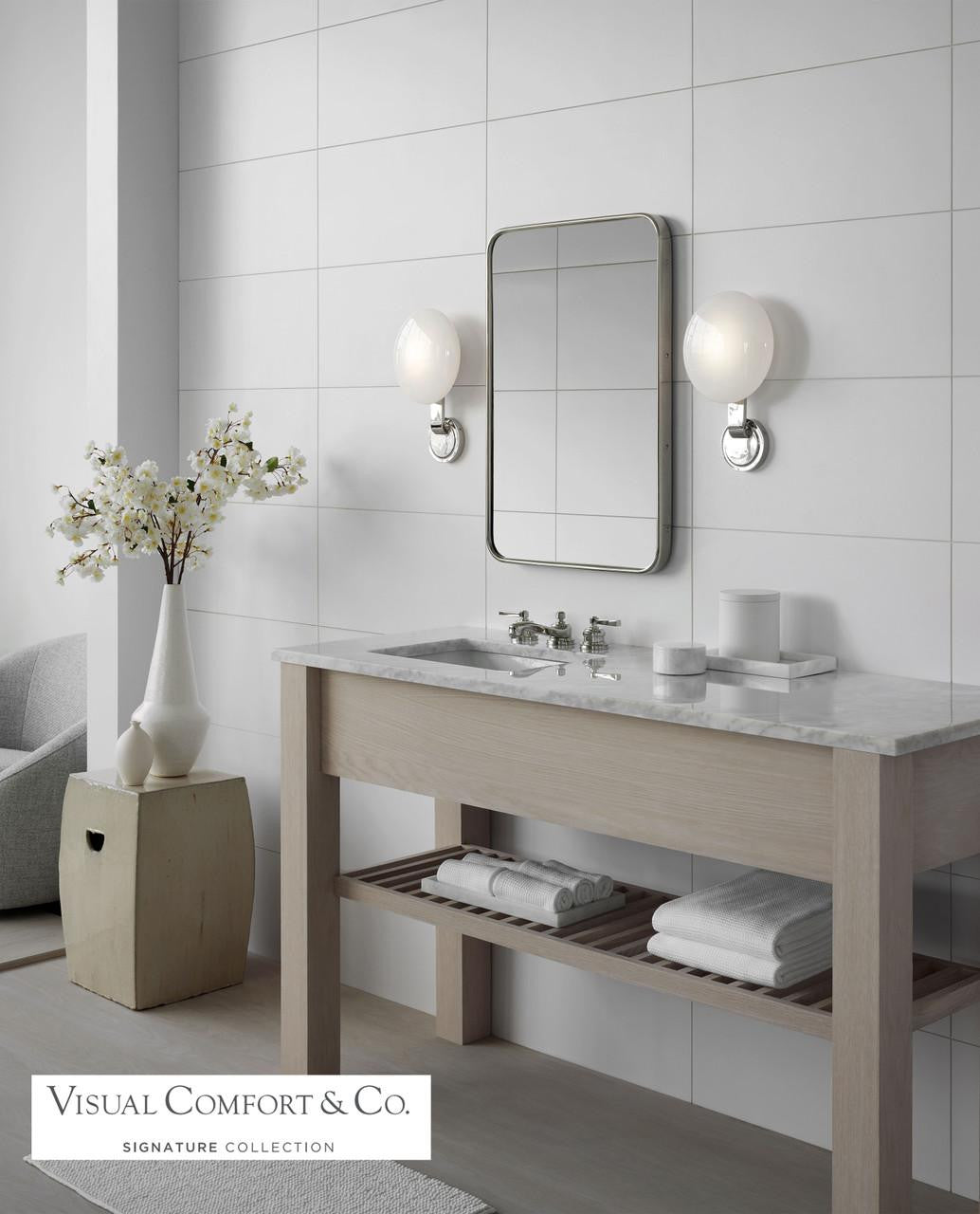 Visual Comfort & Co. Signature Collection Marisol Medium Single Sconce - Polished Nickel