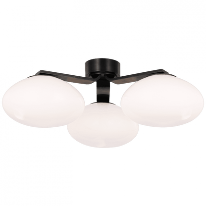 Visual Comfort Signature Marisol XL Triple Flush Mount Gun Metal