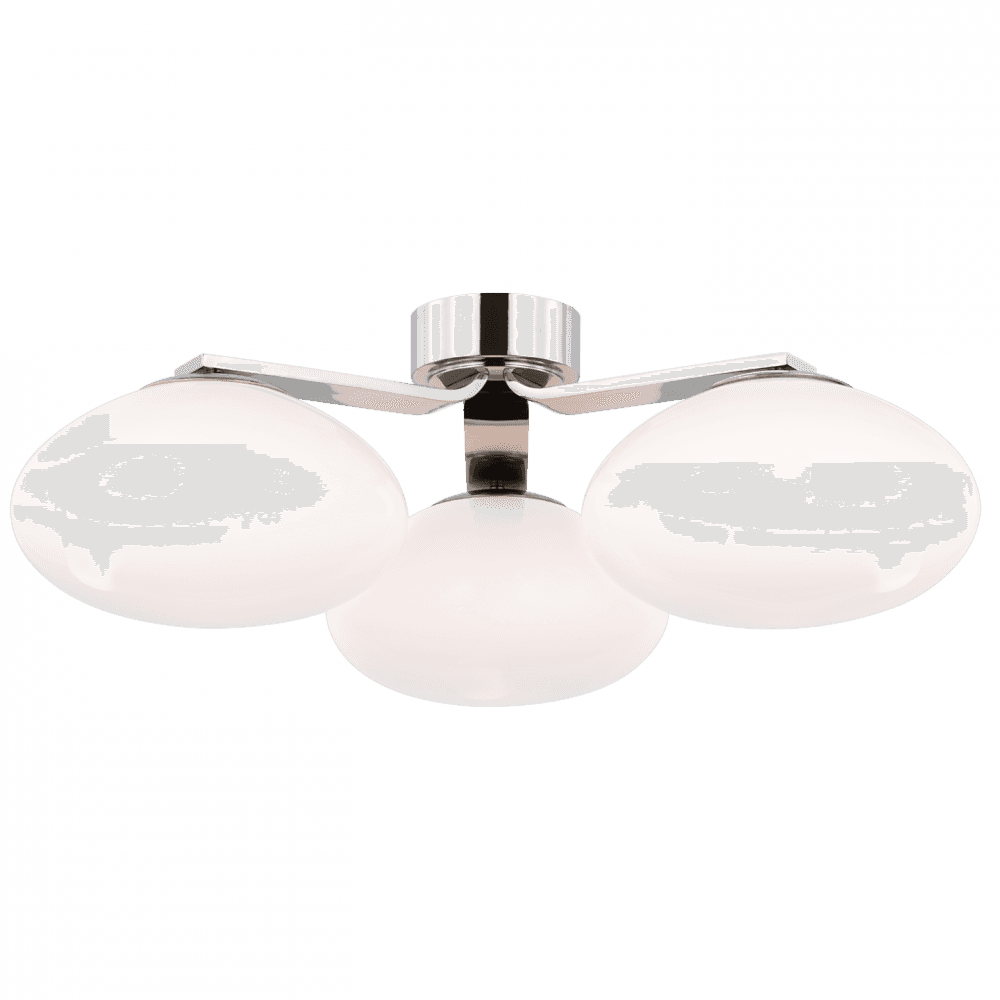 Visual Comfort Signature Marisol XL Triple Flush Mount Polished Nickel