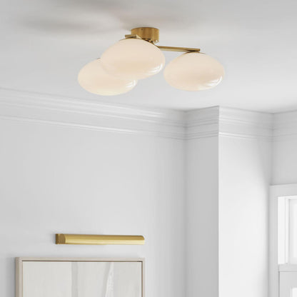 Visual Comfort & Co. Signature Collection Marisol XL Triple Flush Mount - Soft Brass