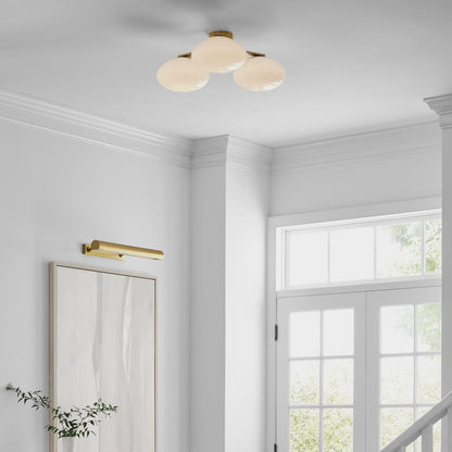 Visual Comfort & Co. Signature Collection Marisol XL Triple Flush Mount - Soft Brass