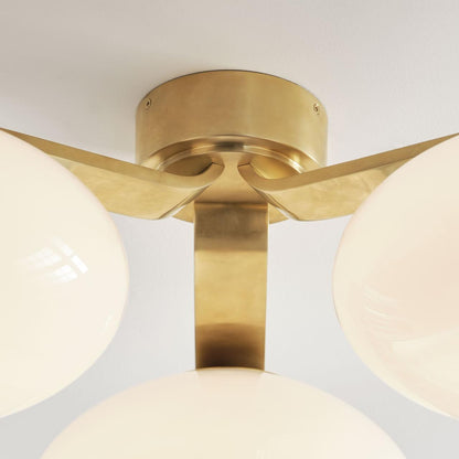 Visual Comfort & Co. Signature Collection Marisol XL Triple Flush Mount - Soft Brass
