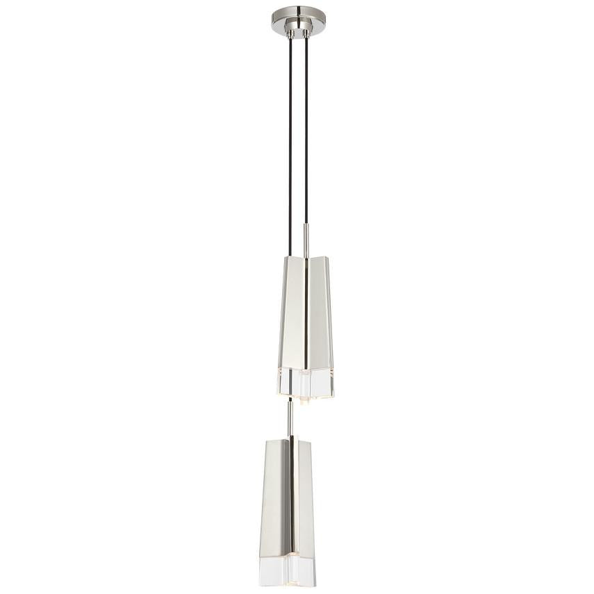 Visual Comfort Signature Matcha 2 Light Pendant Polished Nickel