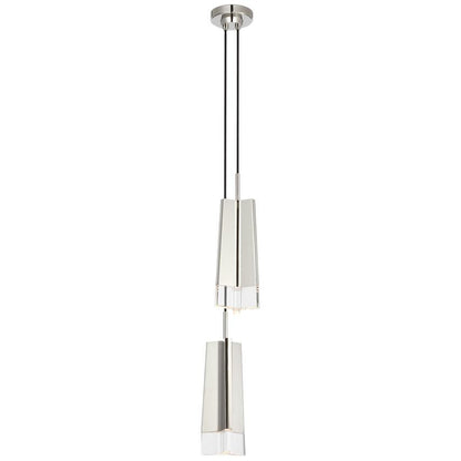 Visual Comfort Signature Matcha 2 Light Pendant Polished Nickel