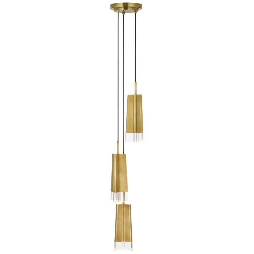 Visual Comfort Signature Matcha 3 Light Pendant Bronze