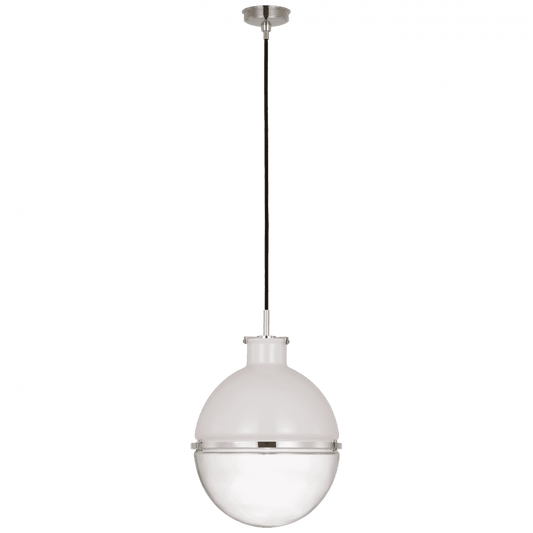 Visual Comfort Signature Maxey Globe Pendant Polished Nickel