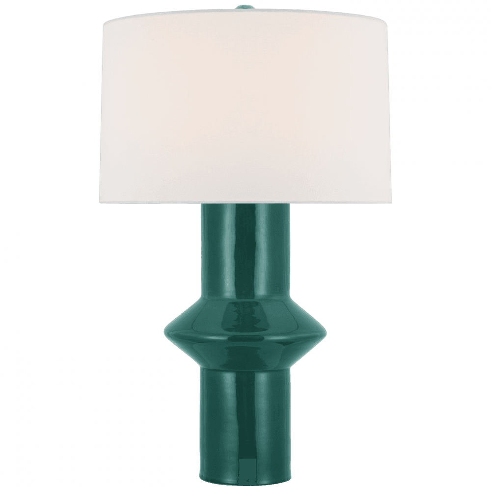 Visual Comfort Signature Maxime Medium Table Lamp Emerald Crackle