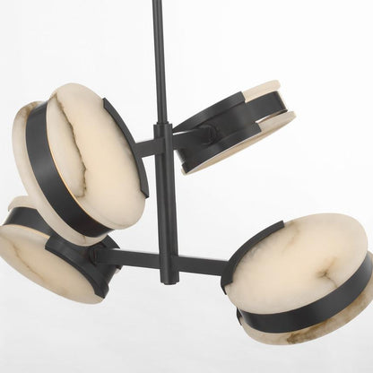 Visual Comfort & Co. Signature Collection Melange 25" Multi-Positional Semi-Flush Chandelier