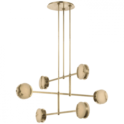 Visual Comfort Signature Melange 54 Antique-Burnished Brass