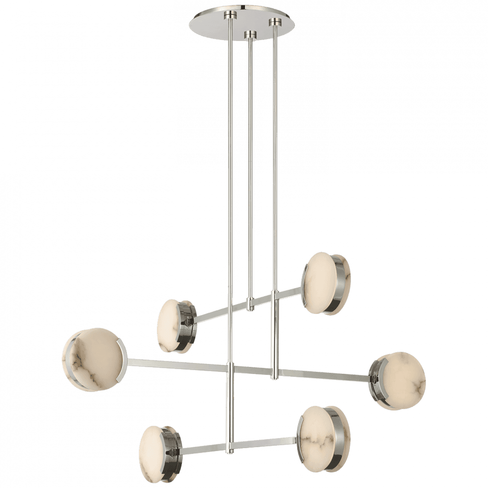 Visual Comfort Signature Melange 54 Polished Nickel