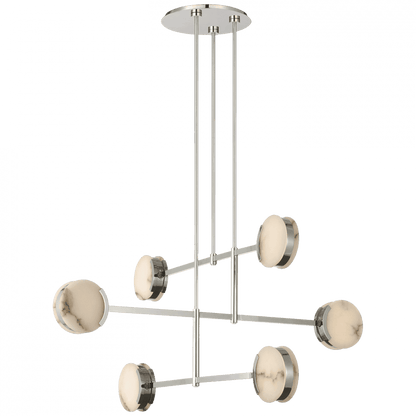 Visual Comfort Signature Melange 54 Polished Nickel