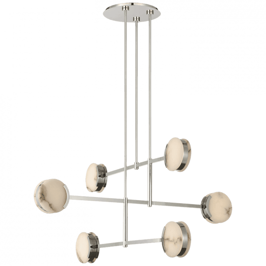 Visual Comfort Signature Melange 54 Polished Nickel