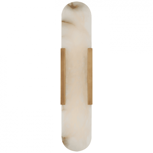 Visual Comfort Signature Melange Elongated Sconce Antique-Burnished Brass