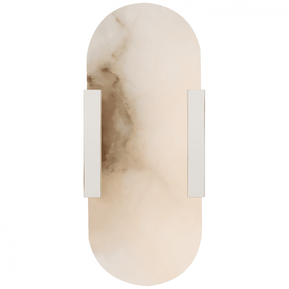 Visual Comfort Signature Melange Elongated Wall Sconce Polished Nickel