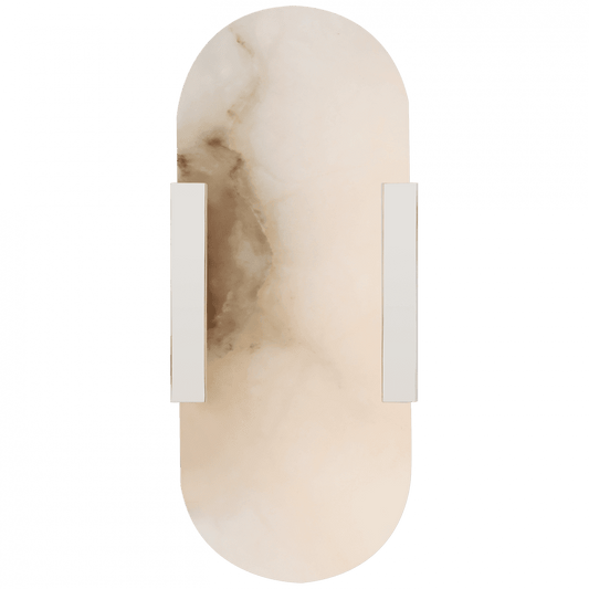 Visual Comfort Signature Melange Elongated Wall Sconce Polished Nickel