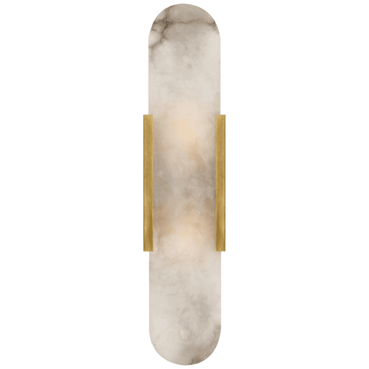 Visual Comfort Signature Melange Elongated Wall Sconce Antique-Burnished Brass