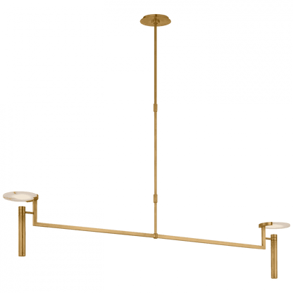 Visual Comfort Signature Melange Extra Large Floating Disc Linear Chandelier