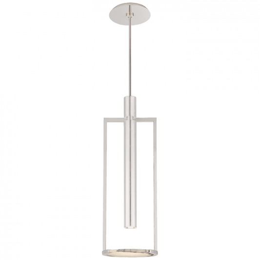 Visual Comfort Signature Melange Floating Disc Pendant Polished Nickel