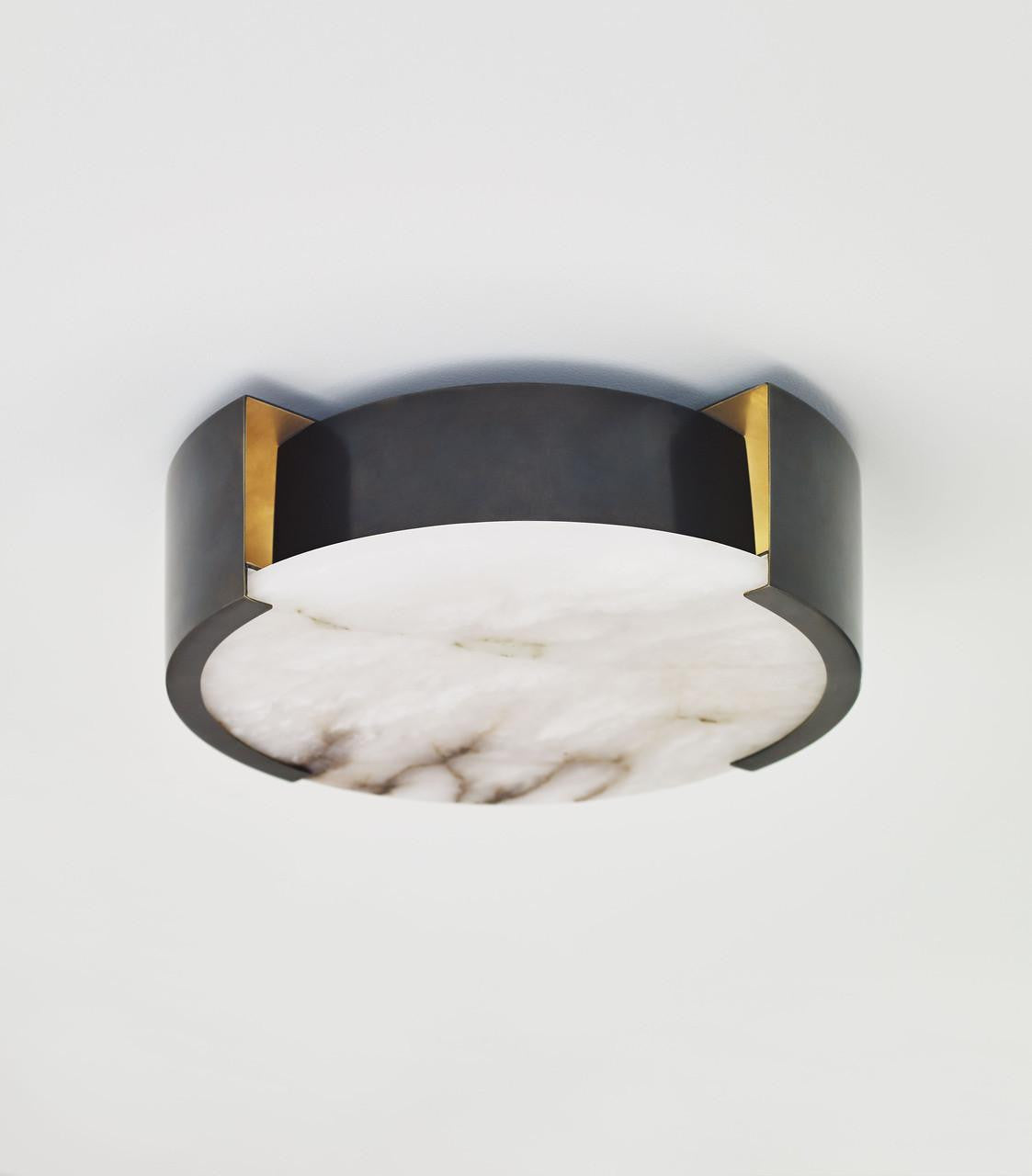 Visual Comfort Signature Melange Small Flush Mount Polished Nickel