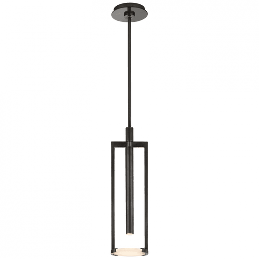 Visual Comfort & Co. Signature Collection Melange Small Floating Disc Pendant, 1-Light, LED, Bronze, Alabaster Shade, Over All Height 52.75" (KW 5610BZ-ALB CPUUZ)