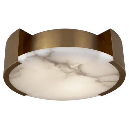 Visual Comfort Signature Melange Small Flush Mount Antique-Burnished Brass