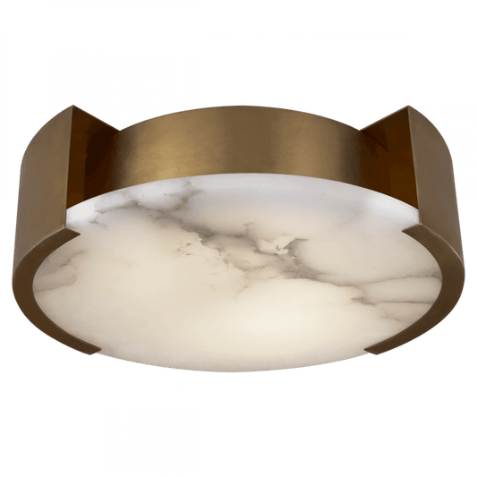 Visual Comfort Signature Melange Small Flush Mount Antique-Burnished Brass