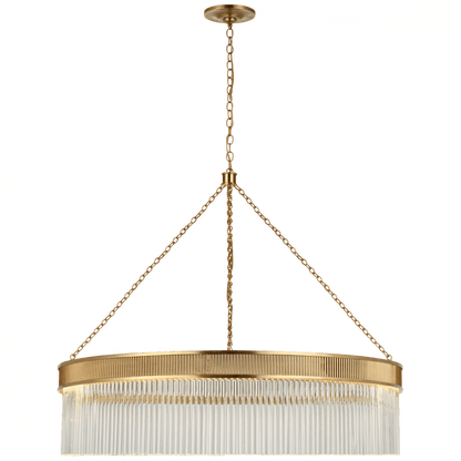 Visual Comfort Signature Menil Large Chandelier Soft Brass