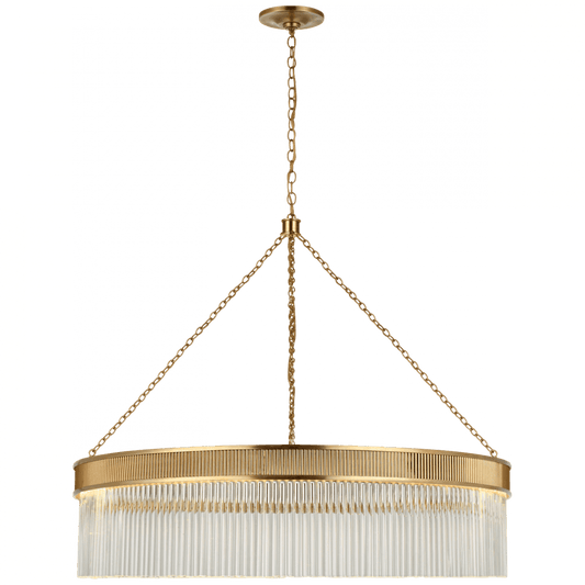 Visual Comfort Signature Menil Large Chandelier Soft Brass
