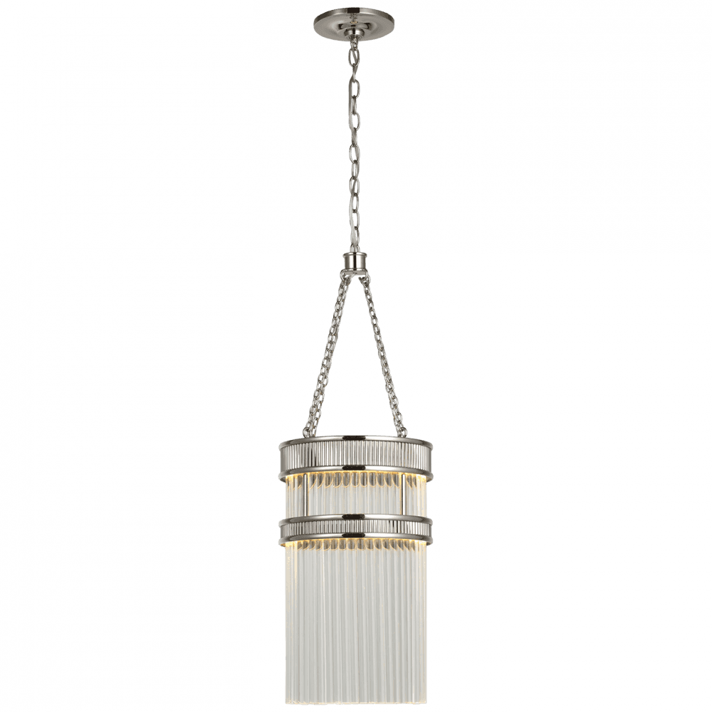 Visual Comfort Signature Menil Tall Chandelier Polished Nickel